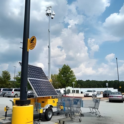SOLAR POWER SECURITY CAMERA FOR PARKING LOTS